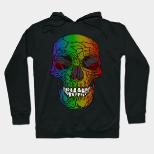 Rainbow Skull Design Hoodie